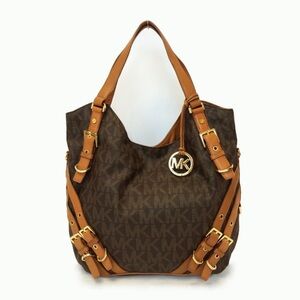 MICHAEL KORS Milo Monogram Long Shoulder Tote Handbag